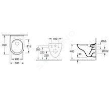 Villeroy & Boch O.novo Závěsné WC Compact (1)