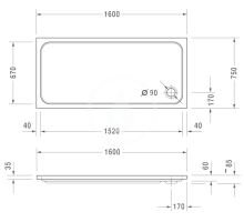 Duravit D-Code sprchová vanička obdélník (25)