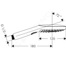 Hansgrohe Raindance Select E Sprchová hlavice 120 (1)