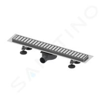 Tece Linus Sprchový žlab 70 cm, s roštem, kartáčovaná ocel