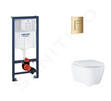 Grohe Rapid SL Set předstěnové instalace, klozetu, sedátka SoftClose a tlačítka Skate Cosmopolitan, Cool Sunrise