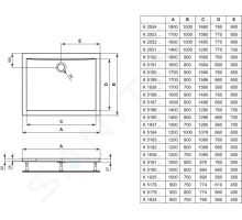 Ideal Standard Ultra Light Sprchová vanička 120x70 cm (1)