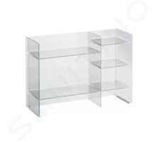 Laufen Kartell Policový regál, 75x26x53 cm, krystal transparentní Laufen Kartell Policový regál, 75x26x53 cm, krystal transparentní