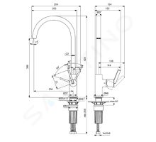 Ideal Standard Gusto Dřezová baterie (1)