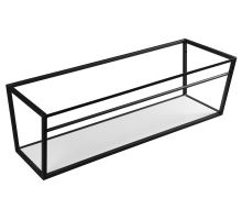 SKA Konstrukce pod umyvadlo/desku 1200 mm černá mat, s bílou MDF policí SKA Konstrukce pod umyvadlo/desku 1200 mm černá mat, s bílou MDF policí