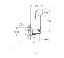 Grohe Tempesta-F Nástěnný ventil s ruční bidetovou sprškou (1)