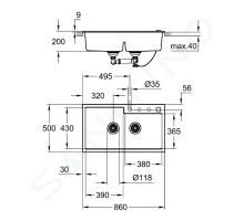 Grohe Dřezy Kompozitní dřez K500 s automatickým odtokem (1)