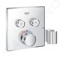 Grohe Grohtherm SmartControl Termostatická vanová baterie pod omítku, se 2 ventily a držákem pro sprchu, chrom Grohe Grohtherm SmartControl Termostatická vanová baterie pod omítku, se 2 ventily a držákem pro sprchu, chrom