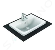 Ideal Standard Connect Umyvadlo zápustné, 58x43 cm, s přepadem, 1 otvor pro baterii, bílá Ideal Standard Connect Umyvadlo zápustné, 58x43 cm, s přepadem, 1 otvor pro baterii, bílá