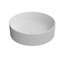 KUBE X keramické umyvadlo na desku, průměr 45cm, bílá mat