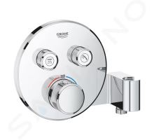 Grohe Grohtherm SmartControl Termostatická sprchová podomítková baterie, 2 ventily, s držákem na sprchu, chrom Grohe Grohtherm SmartControl Termostatická sprchová podomítková baterie, 2 ventily, s držákem na sprchu, chrom