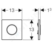 Geberit Splachovací systémy Elektronické ovládání splachování pisoárů typ 10 (1)
