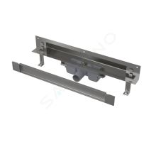 Alca Odtokové žlaby Odtokový systém Spa 75 cm, pro zabudování do stěny, kryt pro vložení obkladu, nerez Alca Odtokové žlaby Odtokový systém Spa 75 cm, pro zabudování do stěny, kryt pro vložení obkladu, nerez
