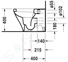 Duravit DuraStyle Stojící WC (2)