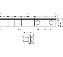 Hansgrohe RainSelect Baterie pod omítku pro 4 spotřebiče (1)