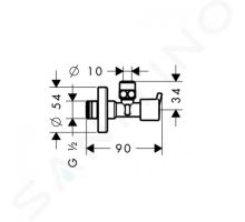 Hansgrohe Rohové ventily Rohový ventil S (1)