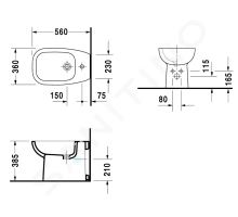 Duravit D-Code Stojící bidet (1)