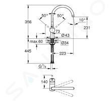 Grohe Minta Dřezová baterie (1)