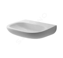 Duravit D-Code Umyvadlo Med, 55x43 cm, bez otvoru pro baterii, alpská bílá