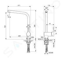 Ideal Standard Ceralook Dřezová baterie (1)