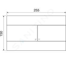 Ideal Standard Tlačítka Ovládací tlačítko Better Slim mechanické (1)