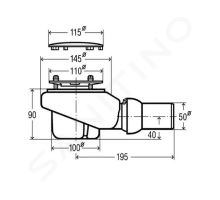 Villeroy & Boch Subway Infinity Odtoková souprava Tempoplex Plus (1)
