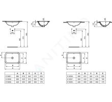 Ideal Standard Connect Umyvadlo pod desku (1)