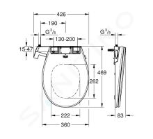 Grohe Bau Ceramic Manuální bidetové sedátko (1)