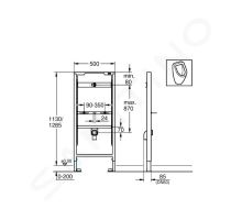 Grohe Rapid SL Předstěnová instalace pro pisoár (1)