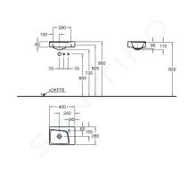 Geberit Xeno 2 Umývátko 40x28 cm (1)