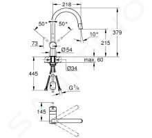 Grohe Minta Dřezová baterie s výsuvnou sprškou (1)