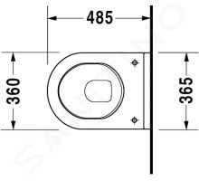 Duravit Starck 3 Závěsné WC (1)