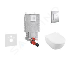 Grohe Uniset Set předstěnové instalace, klozetu a sedátka Subway 2.0, DirectFlush, SoftClose, CeramicPlus a tlačítka Skate Cosmo, chrom