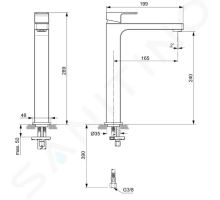 Ideal Standard Edge Baterie pro umyvadlovou mísu (1)