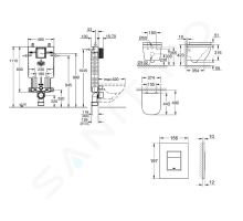 Grohe Uniset Set předstěnové instalace (1)