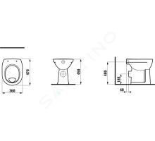 Laufen Pro Stojící WC (1)
