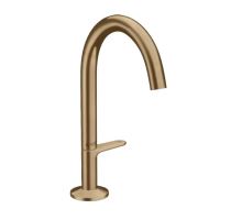 Axor One Umyvadlová baterie s výpustí Push-Open, EcoSmart, CoolStart, kartáčovaný bronz