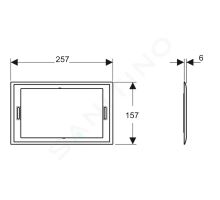 Geberit Sigma70 Krycí rámeček pro Sigma70 (1)