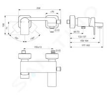 Ideal Standard Edge Vanová baterie (1)