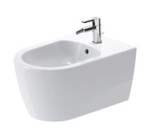 Duravit ME by Starck Závěsný bidet, s přepadem, otvor pro baterii, DuraShield, bílá Duravit ME by Starck Závěsný bidet, s přepadem, otvor pro baterii, DuraShield, bílá