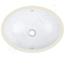 Grohe Bau Ceramic Umyvadlo zápustné 56x42 cm, s přepadem, alpská bílá Grohe Bau Ceramic Umyvadlo zápustné 56x42 cm, s přepadem, alpská bílá