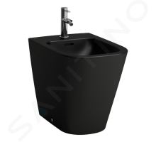 Laufen Meda Stojící bidet, otvor pro baterii, matná černá Laufen Meda Stojící bidet, otvor pro baterii, matná černá