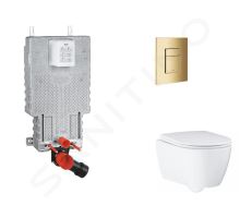 Grohe Uniset Set předstěnové instalace, klozetu, sedátka SoftClose a tlačítka Skate Cosmopolitan, Cool Sunrise Grohe Uniset Set předstěnové instalace, klozetu, sedátka SoftClose a tlačítka Skate Cosmopolitan, Cool Sunrise
