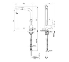 Ideal Standard Ceralook Dřezová baterie s výsuvnou koncovkou (1)