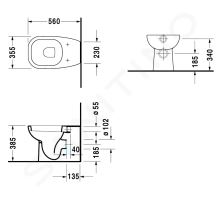 Duravit D-Code Stojící WC (1)