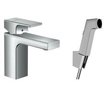 Hansgrohe Vernis Shape Umyvadlová baterie s ruční sprchou Bidette, chrom Hansgrohe Vernis Shape Umyvadlová baterie s ruční sprchou Bidette, chrom