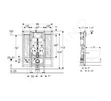 Geberit Duofix Předstěnová instalace pro závěsné WC (1)