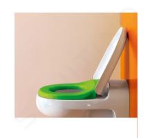 Laufen Florakids WC sedátko, bílá/zelená