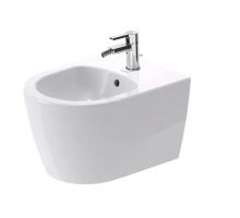 Duravit ME by Starck Závěsný bidet, s přepadem, otvor pro baterii, DuraShield, matná bílá Duravit ME by Starck Závěsný bidet, s přepadem, otvor pro baterii, DuraShield, matná bílá