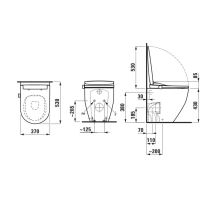 Laufen Cleanet Pro Lite Stojící elektronický bidet s keramikou (1)